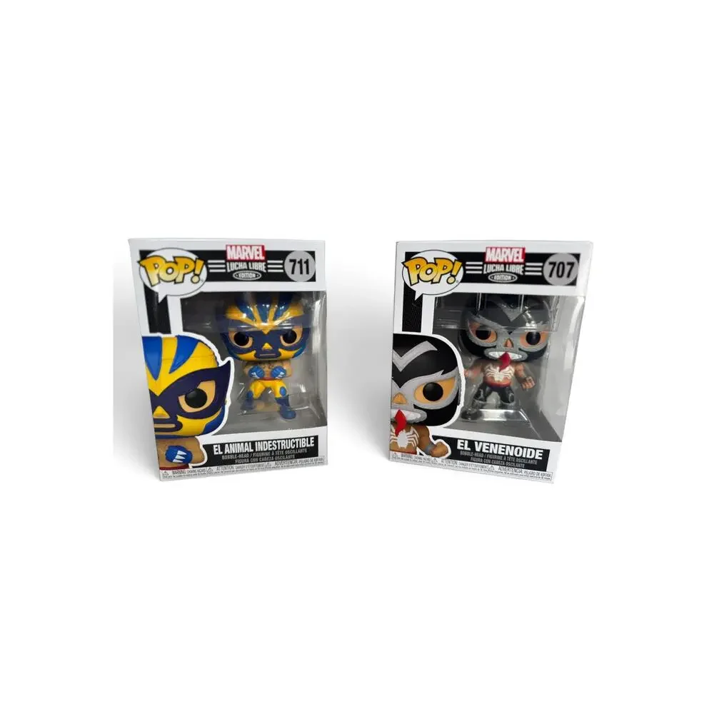 Funko Pop Marvel Lucha Libre Venom Wolverine Lot #707 #711 New in Box